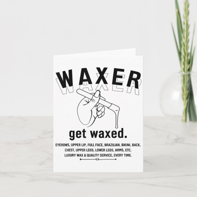 Tarjeta Esteticista brasileña Waxing - Mujeres tee de la j (Anverso)