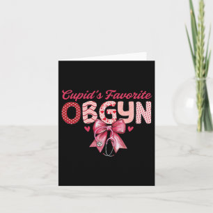 Tarjeta Estetoscopio Coquette Ob-gin Favorito de Cupido Ob