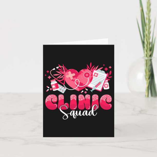 Tarjeta Estetoscopio de Equipo de Clínica Leopardo Enferme (Anverso)