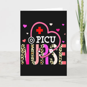 Tarjeta Estetoscopio Día de San Valentín Enfermera Picu Co