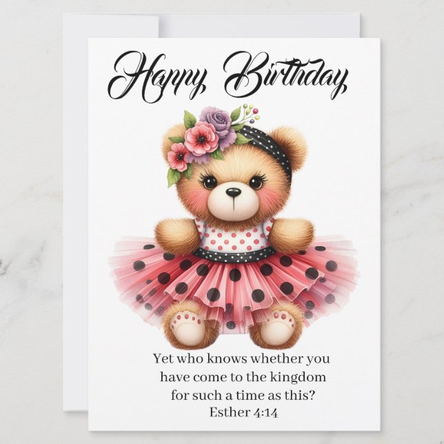 Tarjeta Esther 4:14 Birthday Card (Anverso)