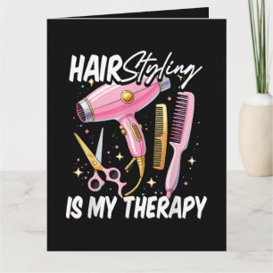 Tarjeta Estilista de cabello es mi terapia