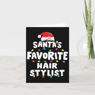 Tarjeta Estilista de cabello regalo divertido favorito de 