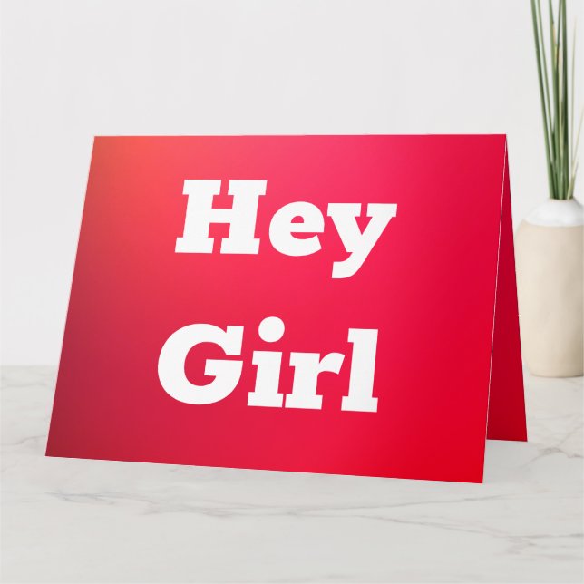 Tarjeta Estilo Arcoiris Rosa Y Rojo (Anverso)