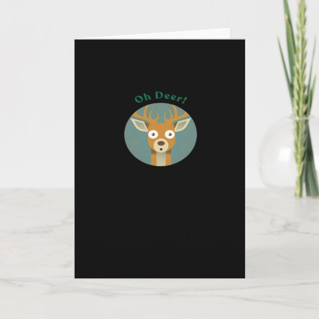 Tarjeta Estilo creativo Oh Deer (Anverso)