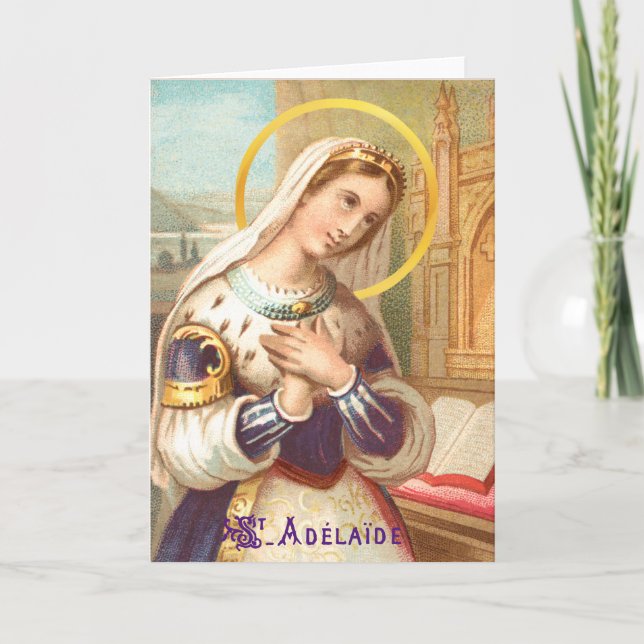 Tarjeta Estilo De Adelaida 1St. Adelaida, Santa emperatriz (Anverso)