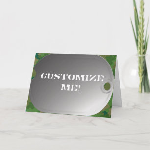 Tarjeta Estilo de camo Dog Tag