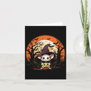 Tarjeta Estilo de disfraces de fantasma de Halloween con e