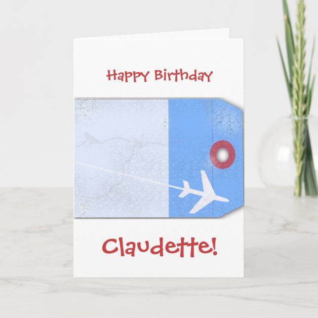 Tarjeta Estilo de etiqueta de equipaje (Anverso)