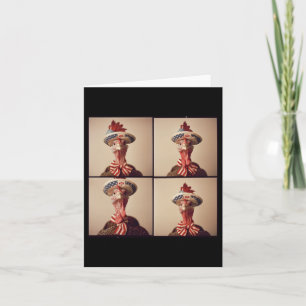 Tarjeta Estilo de la Vintage-foto Automata de Turquía, Ind