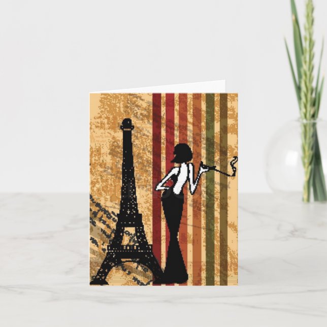 Tarjeta Estilo europeo elegante Notecard (Anverso)