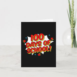 Tarjeta Estilo Feliz 100° Días Escolares