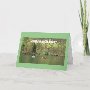 TARJETA ESTILO LAGO DE CUMPLEAÑOS - PARA USTED **HIJA**