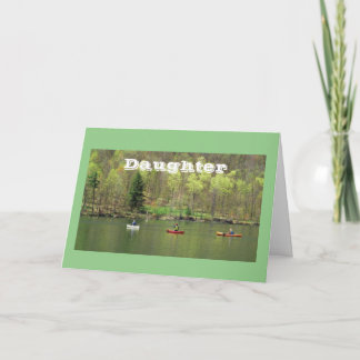 TARJETA ESTILO LAGO DE CUMPLEAÑOS - PARA USTED **HIJA**