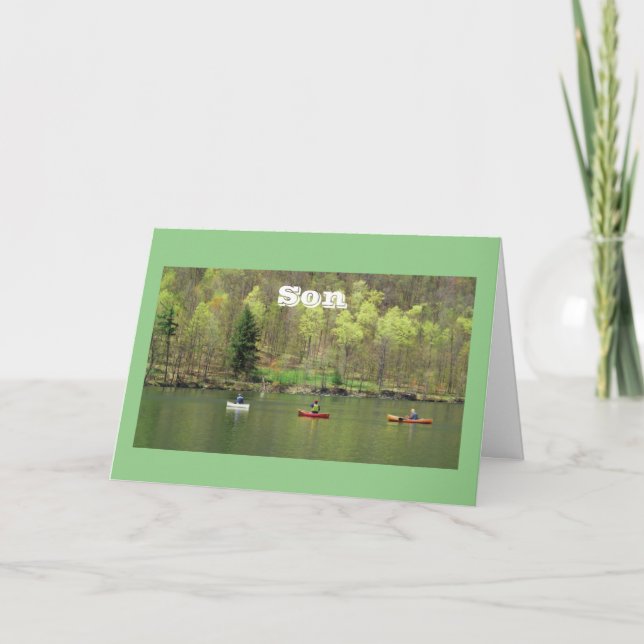 TARJETA ESTILO LAGO DE CUMPLEAÑOS - PARA USTED **SON** (Anverso)