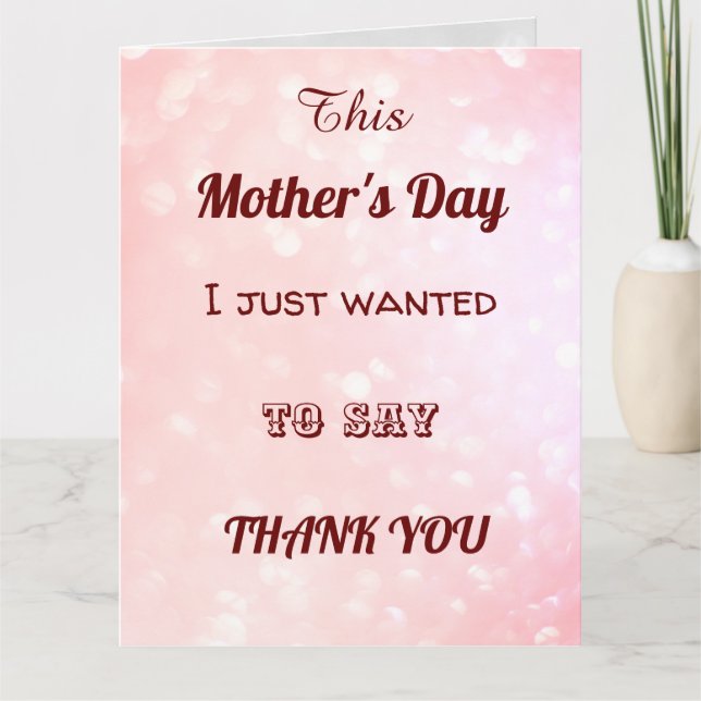 Tarjeta Estilo moderno de la tipografía Gracias Día de la  (Anverso)