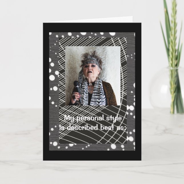 Tarjeta Estilo personal humorístico (Anverso)