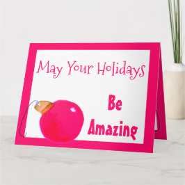 Tarjeta Estilo rosa brillante no tradicional