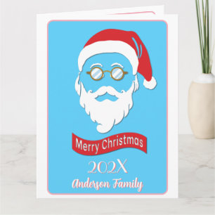 Tarjeta Estilo Santa Hipster