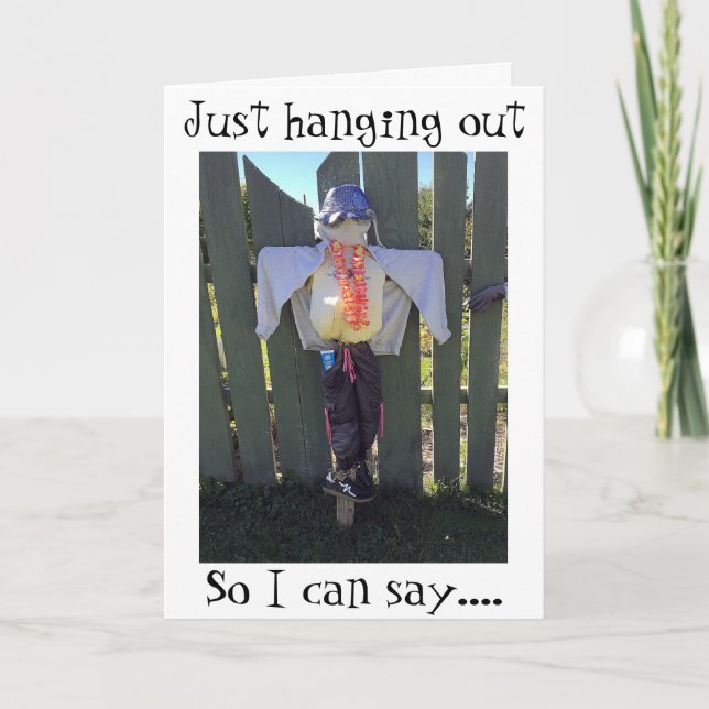 TARJETA ESTILO "SCARECROW" DE ROMANCE PARA HALLOWEEN (Anverso)