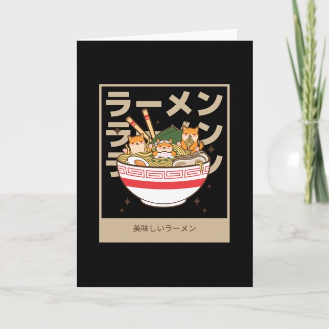 Tarjeta Estilo Shiba - Deliciosos fans del Ramen Ramen (Anverso)