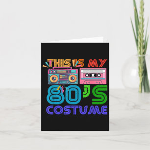 Tarjeta Estilos de los 80 Halloween Halloween masculino de