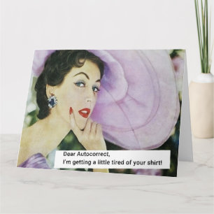 Tarjeta Estimado Autocorrecto