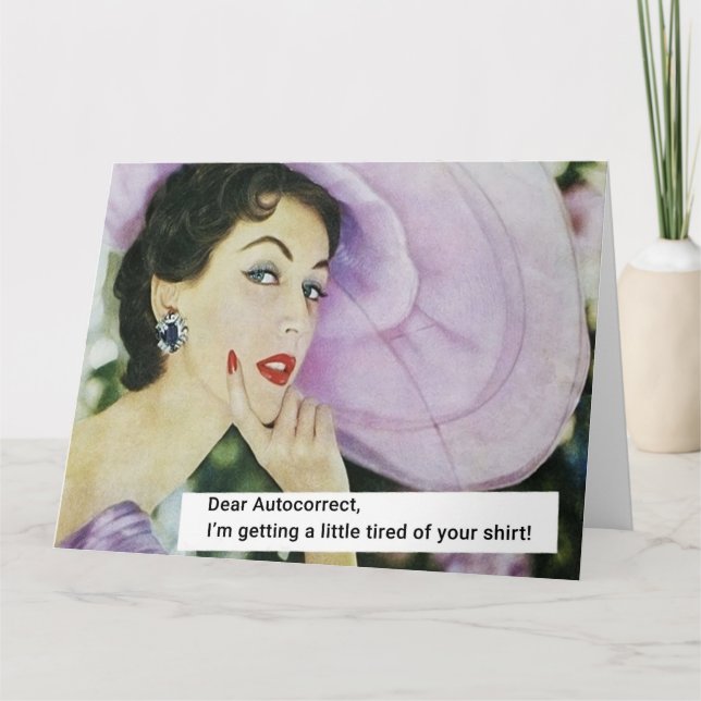 Tarjeta Estimado Autocorrecto (Anverso)