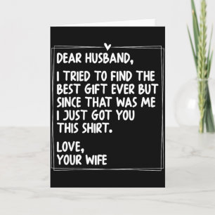 Tarjeta Estimado esposo estilo de pareja a juego para él y