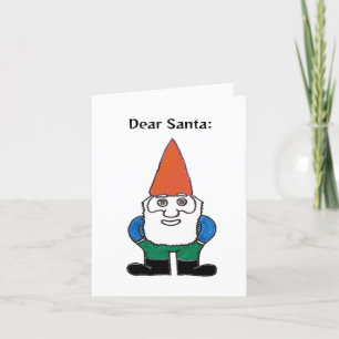 Tarjeta Estimado Santa: definición humorística