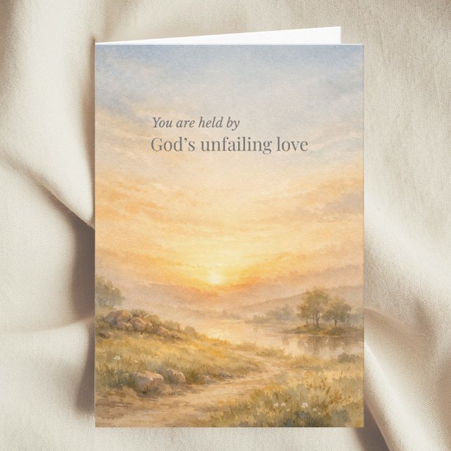 Tarjeta Estímulo Cristiano del Amor Inquebrantable de Dios (Subido por el creador)