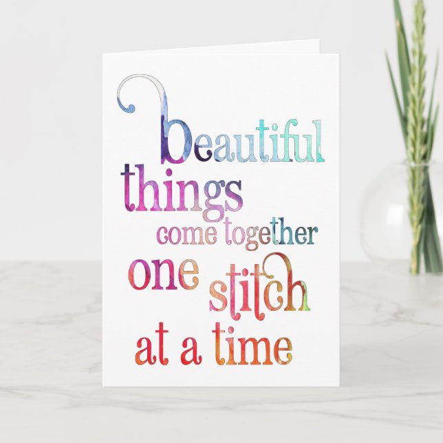 Tarjeta Estímulo de cosas hermosas (Anverso)