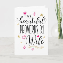 Tarjeta Estímulo de la esposa, religioso - esposa de los