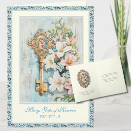 Tarjeta Estímulo Floral Religioso Madre María