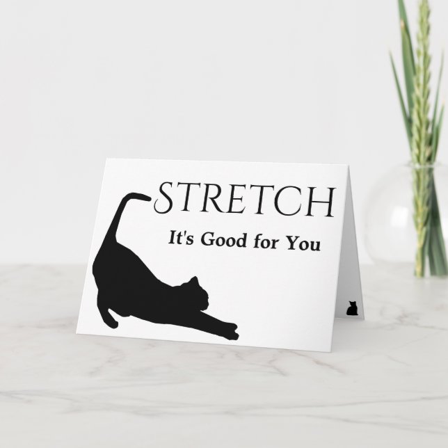 Tarjeta Estirar es bueno para ti (Anverso)
