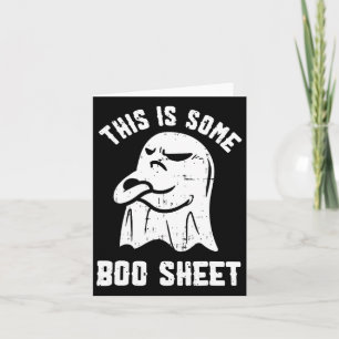 Tarjeta Esto Es Algo De Boo Sheet Halloween Fantasma Diver