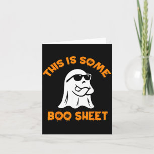 Tarjeta Esto Es Algo De Fantasma Genial Divertido Hallowee