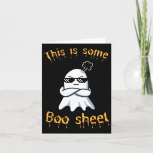 Tarjeta Esto Es Alguna Hoja De Boo Fantasma Halloween