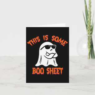 Tarjeta Esto Es Alguna Hoja De Boo Halloween Fantasma Dive