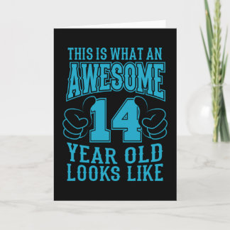 TARJETA ESTO ES LO INCREÍBLE DE 14 AÑOS, 14 AÑOS