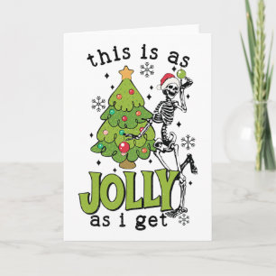 Tarjeta Esto es lo más divertido que soy, esqueleto y árbo