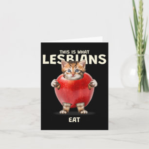 Tarjeta Esto Es Lo Que Comen Las Lesbianas - Gráfica Gráfi