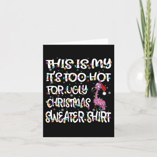 Tarjeta Esto es lo que hace demasiado calor para la flamen (Anverso)