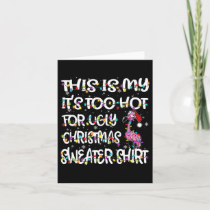 Tarjeta Esto es lo que hace demasiado calor para la flamen