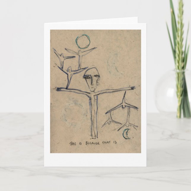Tarjeta Esto es porque eso es - Enseñanza Buda (Anverso)