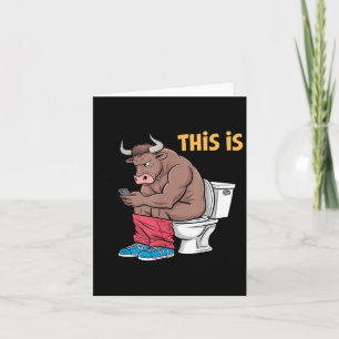 Tarjeta Esto Es Una Vaca Divertida Increíble Taza De Inodo