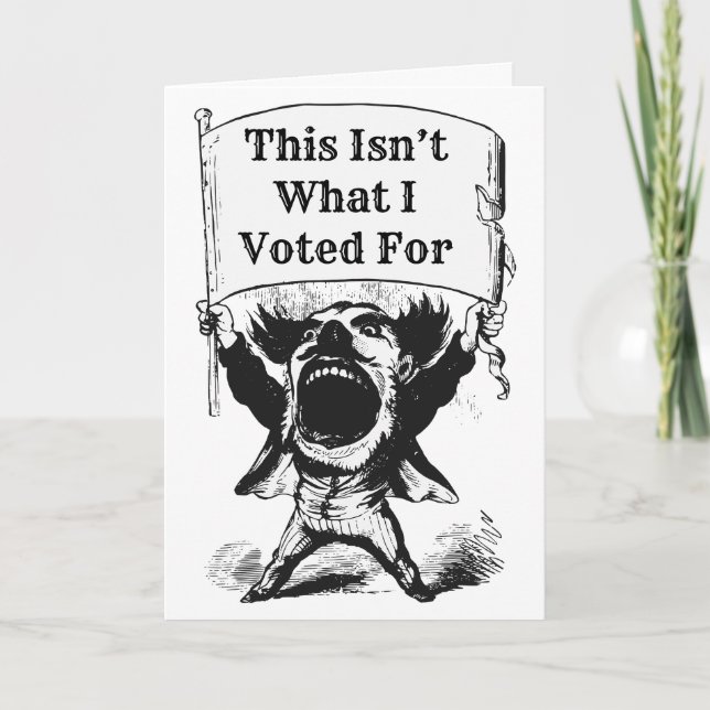 Tarjeta Esto no es por lo que voté (Anverso)