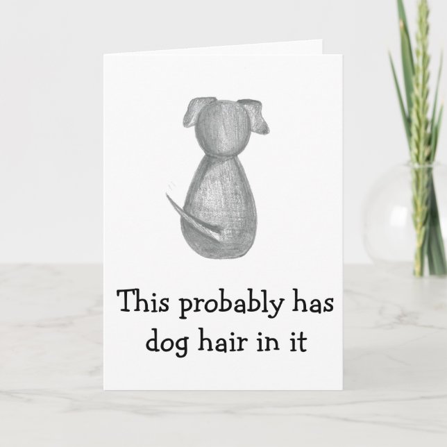 Tarjeta Esto tiene probablemente pelo de perro en él - (Anverso)