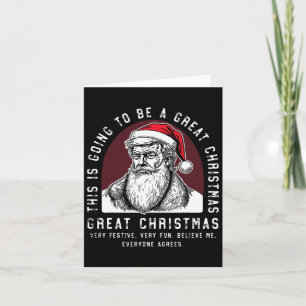 Tarjeta Esto Va A Ser Un Gran Navidad Trump