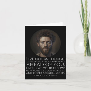 Tarjeta Estoicismo Marcus Aurelius - Filosofía romana esto